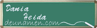 Dania Heida Visitenkarte